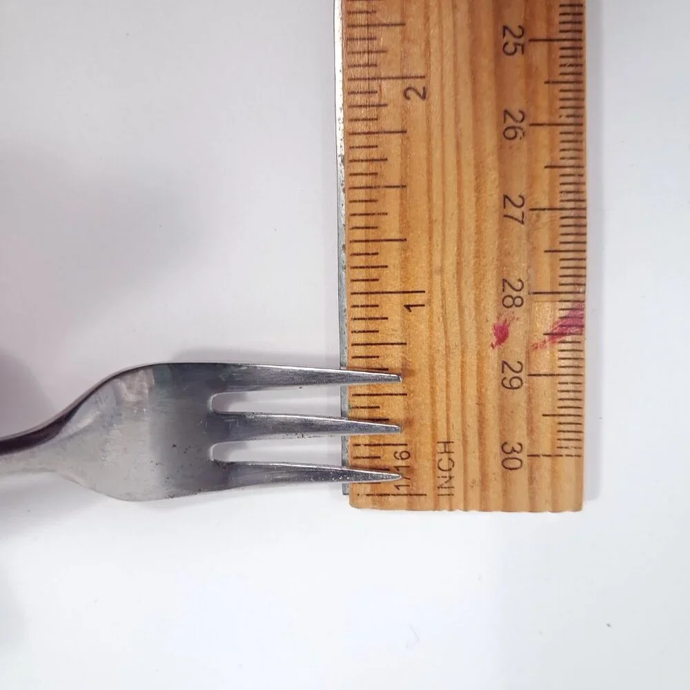 Vintage Sunshine bamboo stainless Korea Cocktail seafood forks set‎ 6 canapes